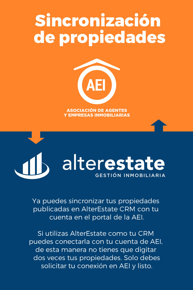 Conecta tus propiedades en AlterEstate y AEI