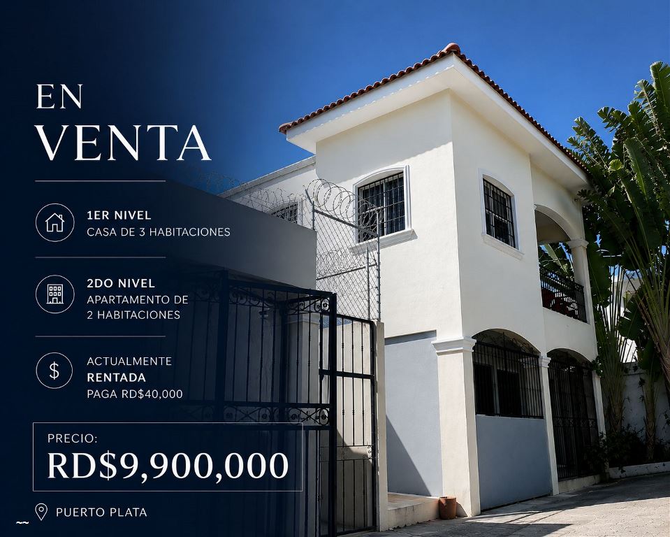 Casas en Venta Puerto Plata, Puerto Plata